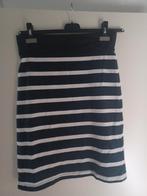 Blauw / wit streep rok mt S ( M), Kleding | Dames, Rokken, Blauw, Ophalen of Verzenden, Zo goed als nieuw, Knielengte