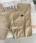 G-Star Shortcut Worker Beige lange broek jeans W32 L34 32-34, Maat 48/50 (M), Beige, G-STAR, Ophalen of Verzenden