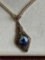 Delfts Blauwe Ketting met Hanger, Blauw, Ophalen of Verzenden, Zo goed als nieuw, Overige materialen
