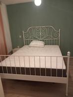 Tweepersoonsbed 160x200 cm, Huis en Inrichting, Slaapkamer | Bedden, Ophalen, Gebruikt, Wit, Tweepersoons