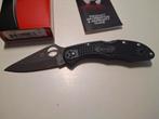 Spyderco delica 4 full black, Ophalen of Verzenden, Zo goed als nieuw