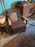Rookstoel met Vlisco Stof Herstoffering Antiek Meubel Stoel, Ophalen