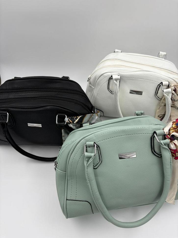 Sjaaltje klein 5 kleuren, Sieraden, Tassen en Uiterlijk, Tassen | Damestassen, Nieuw, Schoudertasje, Zwart, Ophalen of Verzenden