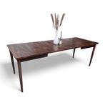 Vintage jaren 60 palissander Deense verlengbare eettafel, Ophalen, Gebruikt, Scandinavisch, mid century, jaren 70 mcm danish, 200 cm of meer