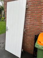 Buitendeur massief brandvertragend, Ophalen, 80 tot 100 cm, 200 tot 215 cm, Hout