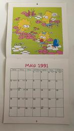 The Simpsons 1991 Fun Calendar, kalender. Heel mooi. 5C2, Verzamelen, Film en Tv, Gebruikt, Ophalen of Verzenden