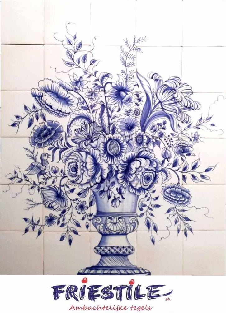 wandtegels, witjes, handgemaakt, origineel, klassiek, nieuw, Doe-het-zelf en Verbouw, Tegels, Nieuw, Wandtegels, Keramiek, Minder dan 20 cm