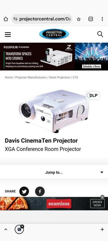 DAVIS CINEMA 10 PROJECTOR  beschikbaar voor biedingen
