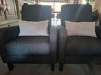 2 Antracietgrijze Fauteuils - Set, Ophalen, Minder dan 75 cm, Zo goed als nieuw, 50 tot 75 cm