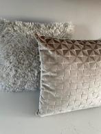 Nieuwe sierkussens beige/taupe, Ophalen of Verzenden, Nieuw, Beige, Vierkant