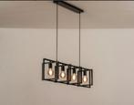Industriële eettafel hanglamp met draaibare frames, Huis en Inrichting, Lampen | Hanglampen, Ophalen of Verzenden, Zo goed als nieuw