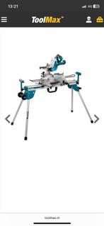 Makita afkortzaag plus onderstel, Doe-het-zelf en Verbouw, Gereedschap | Zaagmachines, Ophalen, 70 mm of meer, Zo goed als nieuw