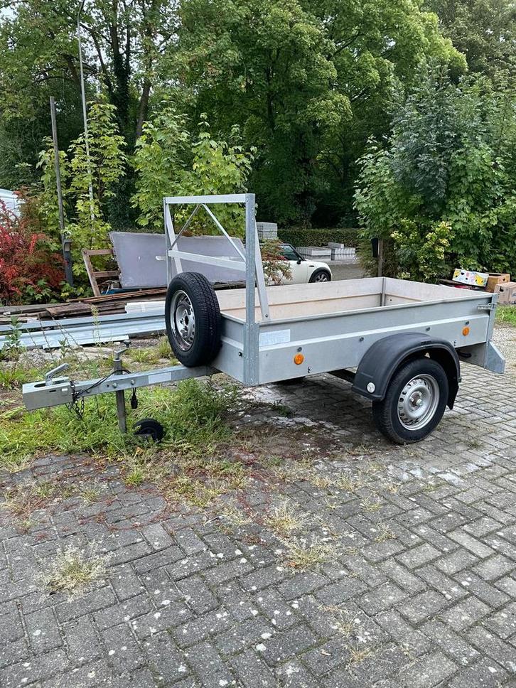Zeer nette aluminium enkelasser aanhanger, aanhangwagen, kar, Auto diversen, Aanhangers en Bagagewagens, Zo goed als nieuw, Ophalen