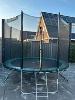 Ronde trampoline 3 mtr doorsnee met veiligheidsnet + trapje, Ophalen, Gebruikt