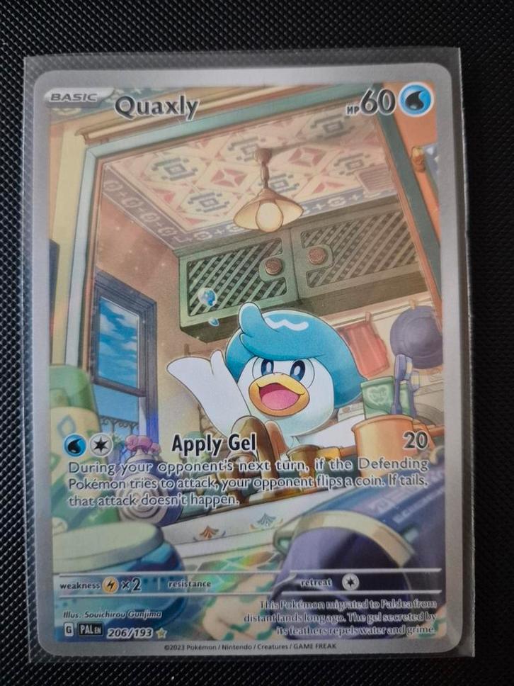 206 Quaxly Paldea Evolved Pokemon TCG, Hobby en Vrije tijd, Verzamelkaartspellen | Pokémon, Zo goed als nieuw, Ophalen of Verzenden