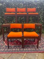 Vintage Pastoe Eettafel (Uitschuifbaar) met 5 stoelen, Huis en Inrichting, Tafels | Eettafels, 50 tot 100 cm, Gebruikt, Rechthoekig