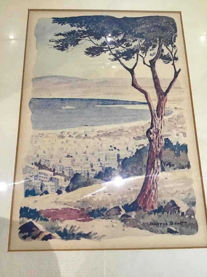 Twee aquarel schilderijen van Barrie Bart € 25 beide, Antiek en Kunst, Kunst | Schilderijen | Klassiek, Ophalen of Verzenden