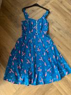 Topvintage jurk als nieuw! maat l ofwel 12 40, Kleding | Dames, Jurken, Maat 38/40 (M), Blauw, Ophalen of Verzenden, Zo goed als nieuw