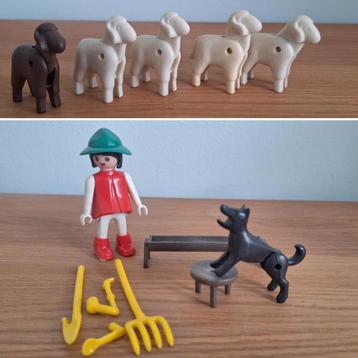 Vintage playmobil 3412 herder met schapen beschikbaar voor biedingen