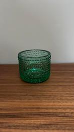 iittala waxinelichthouder Kastehelmi, Overige materialen, Ophalen of Verzenden, Zo goed als nieuw, Groen