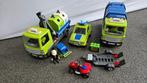 Playmobil Vuilniswagen en Glascontainer 6109 - 6110 - 6111, Ophalen of Verzenden, Zo goed als nieuw, Complete set