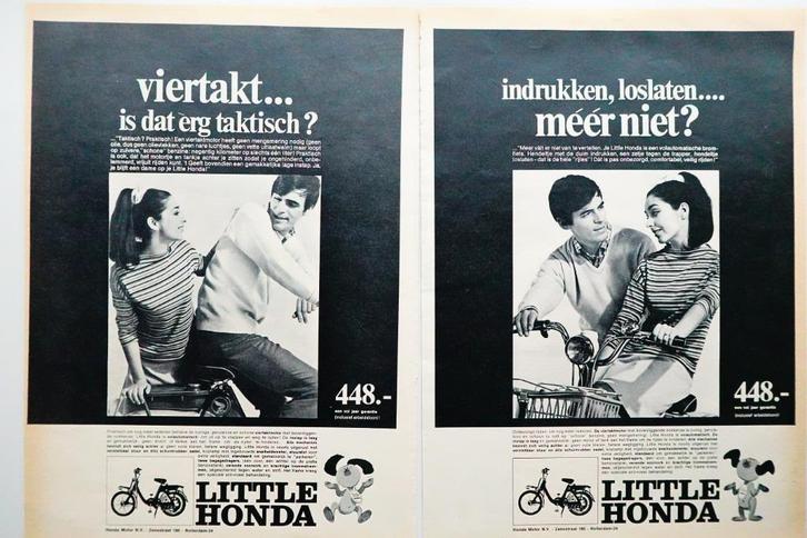 Honda C50 viertakt brommer advertenties *061, Fietsen en Brommers, Brommers | Toebehoren, Gebruikt, Overige typen, Ophalen of Verzenden