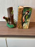 Vintage carl germany wind up specht met boomstam, Ophalen of Verzenden