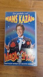 Hans Kazan vhs videoband, leer goochelen., Cd's en Dvd's, VHS | Kinderen en Jeugd, Alle leeftijden, Ophalen of Verzenden, Zo goed als nieuw