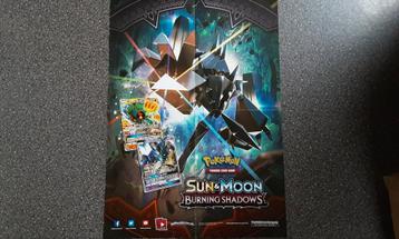 Pokemon poster Sun & Moon Burning Shadowns.  beschikbaar voor biedingen