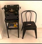 Zwart metalen  kinderstoeltje - 30cm zithoogte, Huis en Inrichting, Stoelen, Ophalen, Zwart, Zo goed als nieuw, Metaal