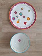 Lief! Taartschaal en kom, Huis en Inrichting, Keuken | Servies, Ophalen, Zo goed als nieuw, Overige stijlen