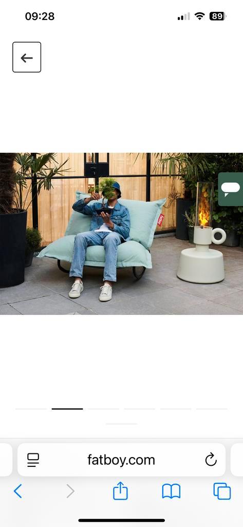 Fatboy Rock 'n Roll Schommelstoel Seafoam - Nieuw!, Tuin en Terras, Tuinstoelen, Nieuw, Metaal, Ophalen
