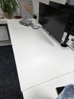 Bureau kantoor wit 160x80, Ophalen, In hoogte verstelbaar, Gebruikt