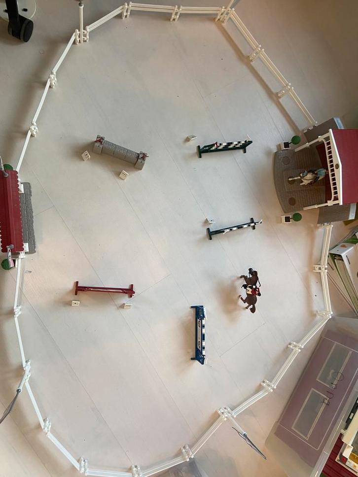 Springparcour schleich, Kinderen en Baby's, Speelgoed | Playmobil, Zo goed als nieuw, Complete set, Ophalen of Verzenden