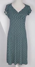 King Louie Groene Cross Dress Jurk Grafische Print Maat M, Kleding | Dames, Maat 38/40 (M), Verzenden, Zo goed als nieuw, Knielengte