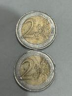 2 EUROMUNT MET DRUKFOUT FRANKRIJK 2002 EN 2011, Ophalen of Verzenden, Frankrijk, 2 euro