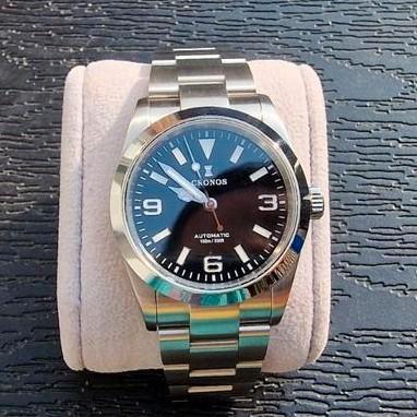 Cronos 36mm Explorer - Zo goed als nieuw!, Sieraden, Tassen en Uiterlijk, Horloges | Heren, Zo goed als nieuw, Polshorloge, Overige merken