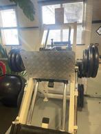 Leg press met 300 kilo gewichten, Ophalen, Gebruikt, Krachtstation, Metaal