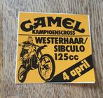 Sticker CAMEL motor Kampioenscross Westerhaar/Sibculo 125cc, Ophalen of Verzenden, Zo goed als nieuw