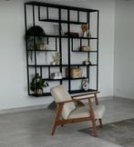 WOOOD Teun vakkenkast - Zwart, Ophalen, Met plank(en), Gebruikt, 100 tot 150 cm