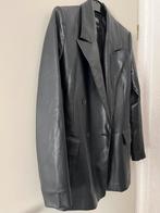 Lederen zwarte jas in nieuw staat., Ophalen of Verzenden, Zo goed als nieuw, Jasje, Maat 34 (XS) of kleiner