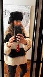 Zwarte imitatie bontmuts - Maat S, Ophalen of Verzenden, Zo goed als nieuw, 55 cm (S, 6⅞ inch) of minder, Hoed