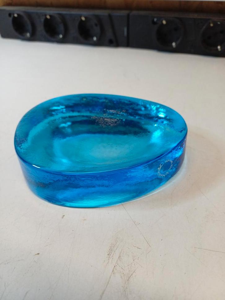 Murano Vincense Nason Glasobject - Oceaan Blauw, Huis en Inrichting, Woonaccessoires | Schalen en Manden, Zo goed als nieuw, Schaal