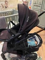 Duo kinderwagen nuna, Gebruikt, Combiwagen, Verstelbare duwstang, Ophalen