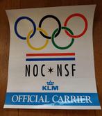 Originele Olympische Spelen KLM Vliegtuig Sticker NOC NSF, Zo goed als nieuw, Verzenden