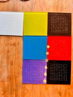 QLOCKTWO Wisselplaatjes 7,5x7,5cm, Huis en Inrichting, Woonaccessoires | Klokken, Ophalen of Verzenden, Gebruikt, Analoog, Overige typen