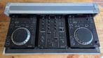 Pioneer CDJ 350/DJM 350 set in flightcase, Ophalen, Gebruikt, Pioneer