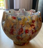 Murano vaasje met goud vlokjes, Antiek en Kunst, Antiek | Glas en Kristal, Ophalen of Verzenden