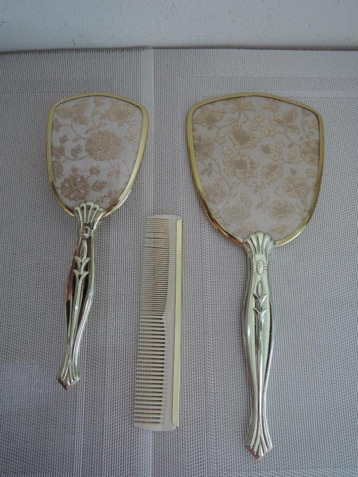 Driedelig ouderwets kapstel met gebrek, Antiek en Kunst, Curiosa en Brocante, Ophalen of Verzenden