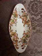 Ovale antieke sier schaal met decoratie, Antiek en Kunst, Ophalen of Verzenden